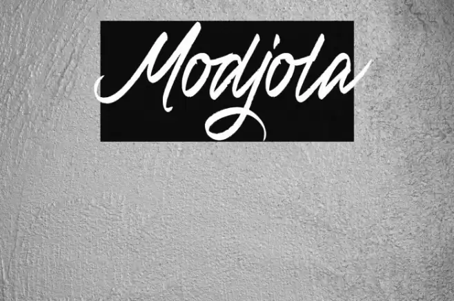 Modjola Font examples