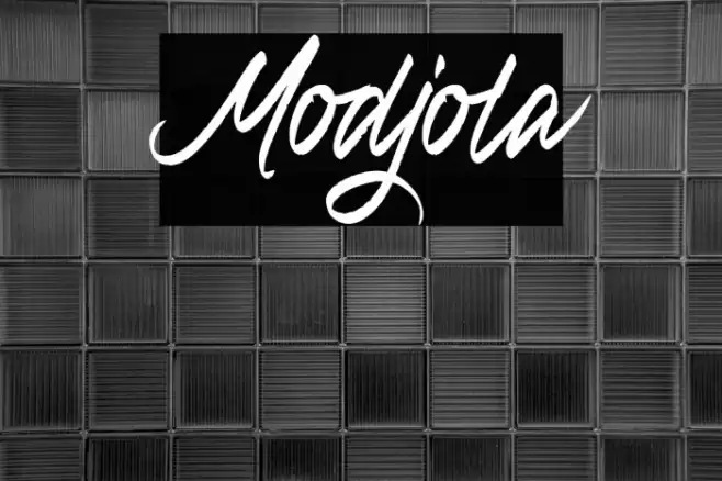 Modjola Font examples