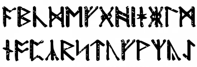 Modraniht Runic Schriftart Groß