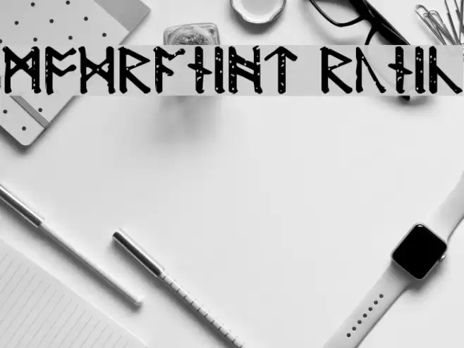 Modraniht Runic Font examples