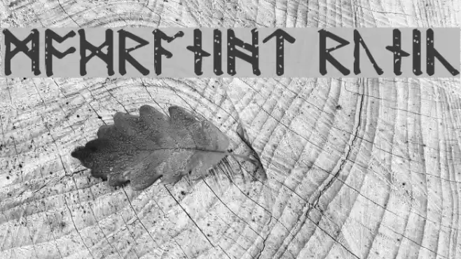 Modraniht Runic Font examples