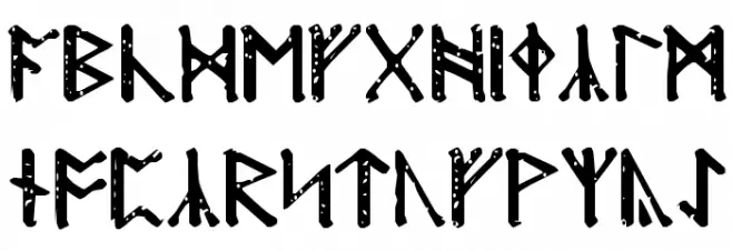 Modraniht Runic फ़ॉन्ट लोअरकेस