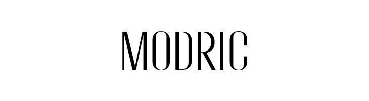 Modric  les polices de caractères gratuit tlcharger