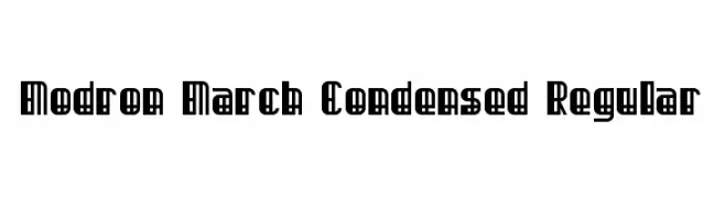 Modron March Condensed Regular  لخطوط تنزيل