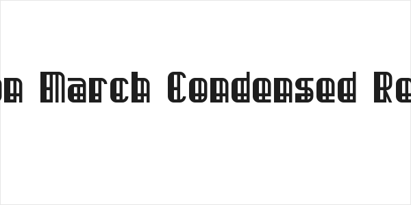 Modron March Condensed Regular Logo