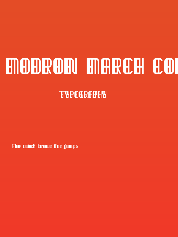 Modron March Condensed Regular Poster