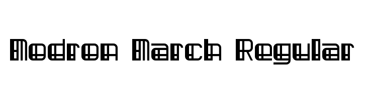 Modron March Regular  font caratteri gratis