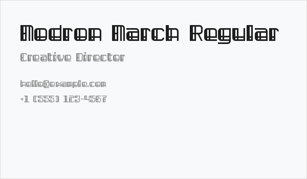 Modron March Regular Business Card