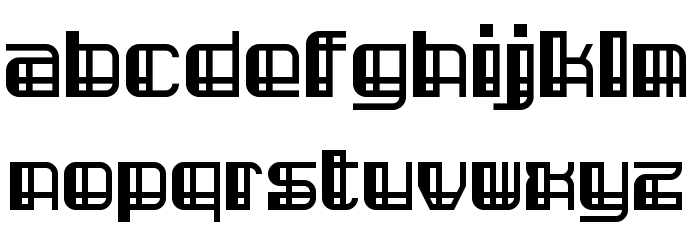 Modron March Regular Font LOWERCASE