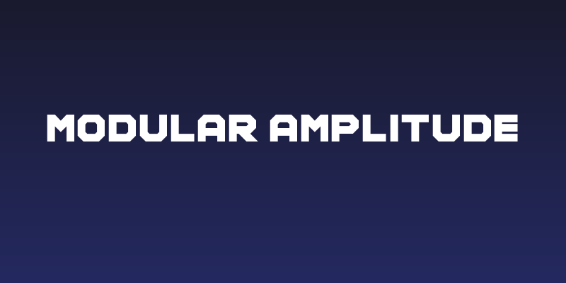 Modular Amplitude Social Header