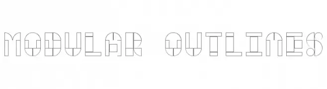 Modular Outlines  Frei Schriftart Herunterladen
