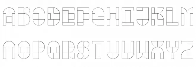 Modular Outlines Polices MAJUSCULES