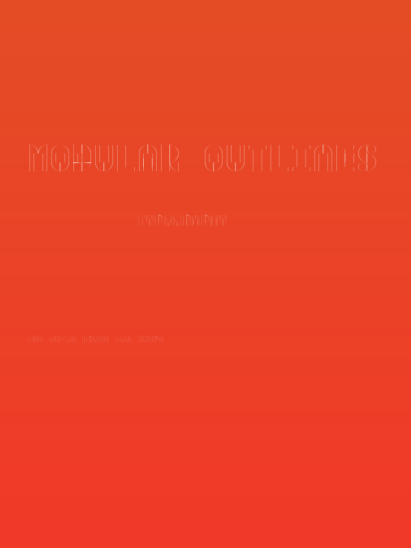 Modular Outlines Poster