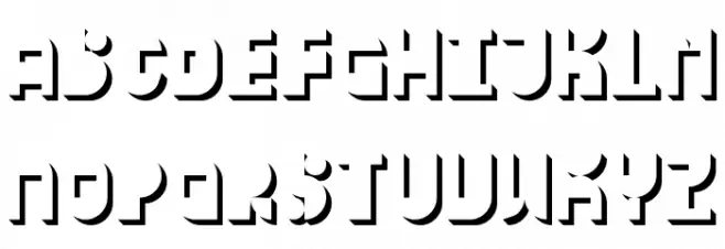 Modular Shadow Fuentes MINÚSCULAS