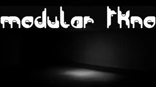 Modular Tkno Font examples