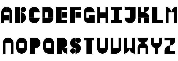 Modular Font LOWERCASE
