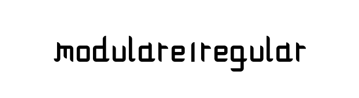 Modulare 1 Regular  Free Fonts Download