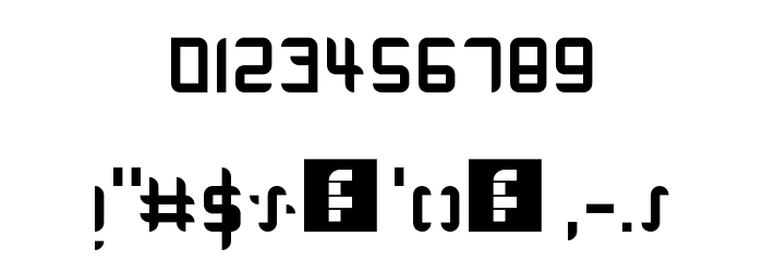 Modulare 1 Regular Font OTHER CHARS
