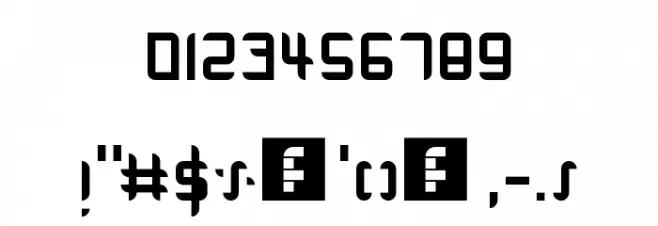 Modulare 1 Regular Font OTHER CHARS