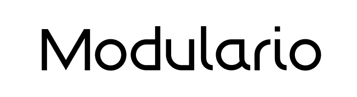 Modulario Шрифта