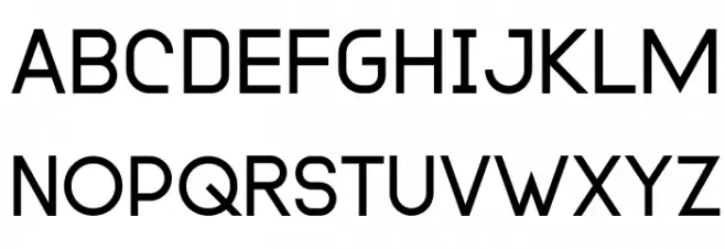Modulario フォント 大文字