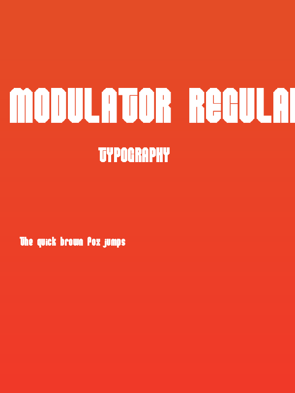 Modulator Regular Poster