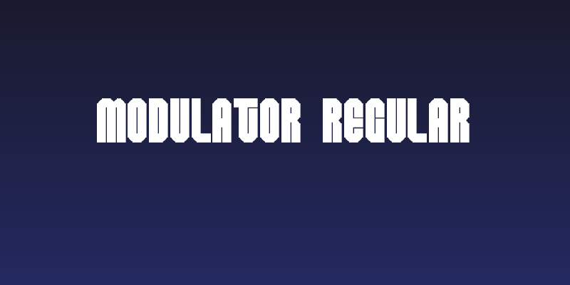 Modulator Regular Social Header