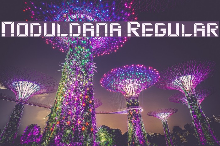 Moduldama Regular Font examples