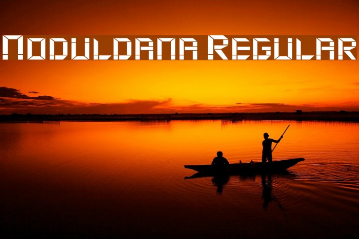 Moduldama Regular Font examples