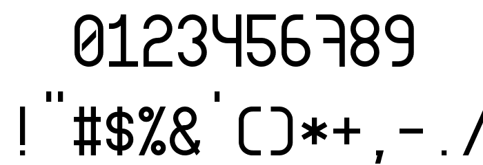 Modum Font OTHER CHARS