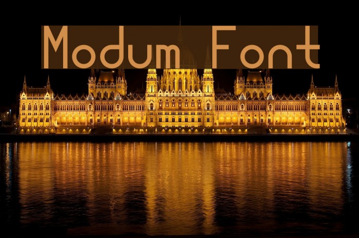 Modum Font examples