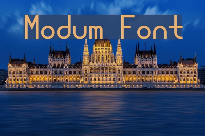 Modum Font examples