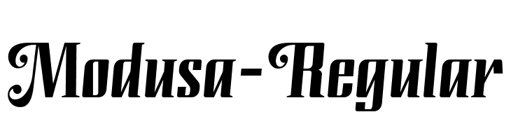 Modusa-Regular  नि: शुल्क फ़ॉन्ट्स डाउनलोड