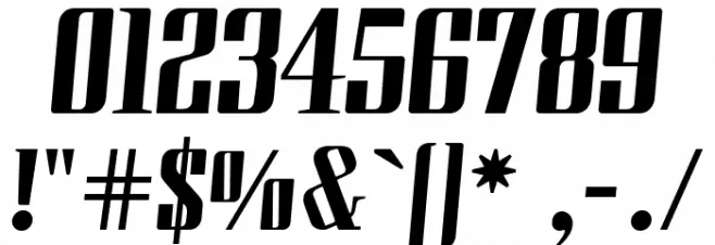 Modusa-Regular Font OTHER CHARS