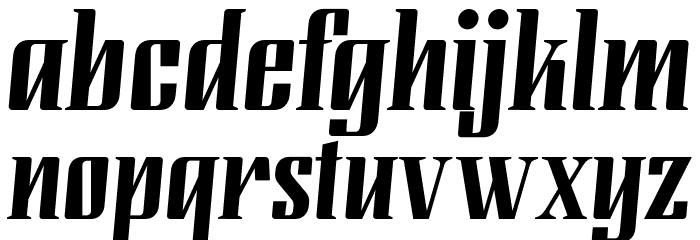 Modusa-Regular Font LOWERCASE