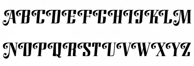 Modusa-Regular 字体 大写