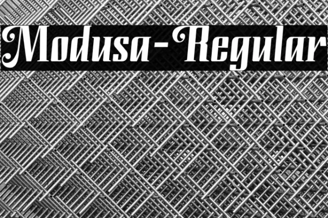 Modusa-Regular Font examples