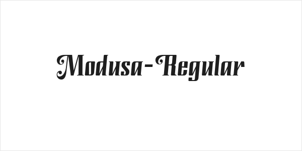 Modusa-Regular Logo
