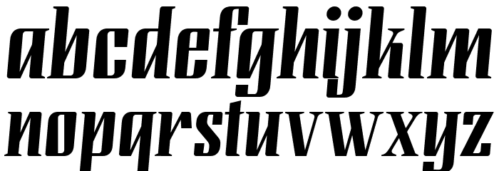 Modusa-Regular Font LOWERCASE