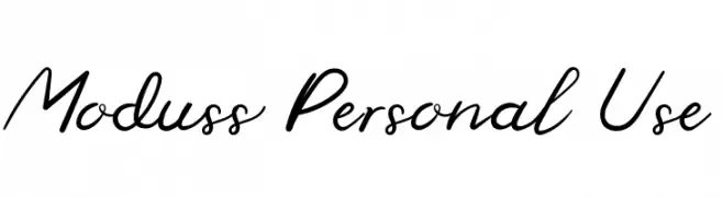 Moduss Personal Use  Fuentes Gratis Descargar