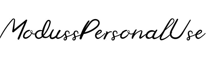 Moduss Personal Use  لخطوط تنزيل