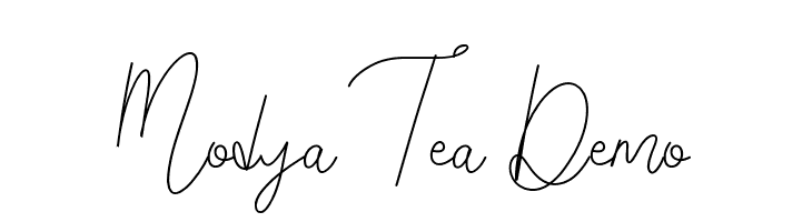 Modya Tea Demo  フリーフォントのダウンロード