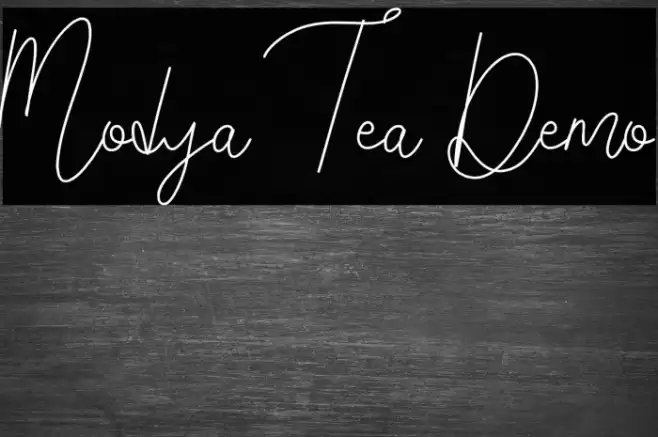 Modya Tea Demo Font examples