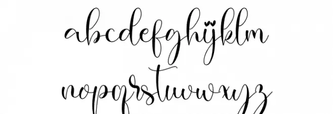 Modylove Font LOWERCASE