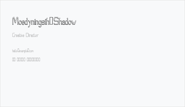 Moedyningsih_Shadow Business Card