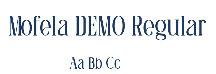 Mofela DEMO Regular Font Preview