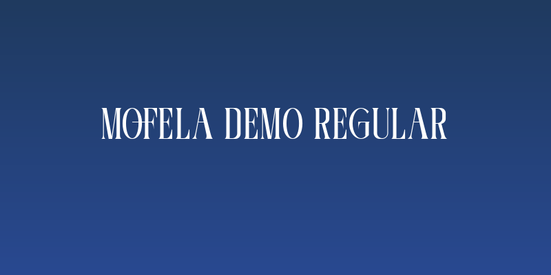 Mofela DEMO Regular Social Header