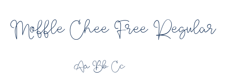 Moffle Chee Free Regular Font Preview