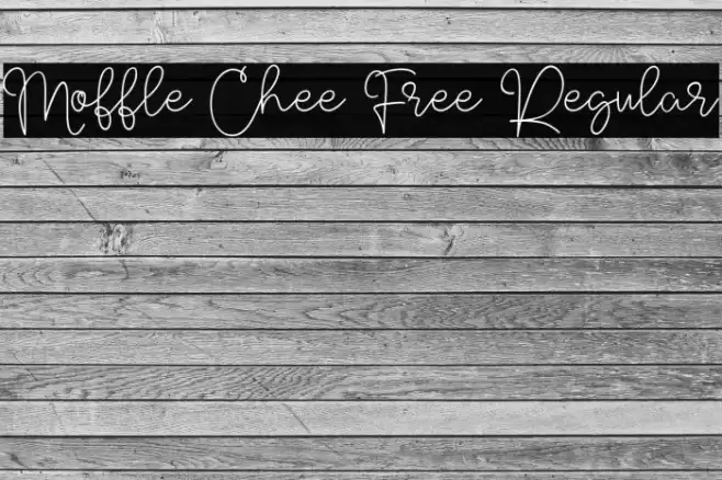 Moffle Chee Free Regular خط examples