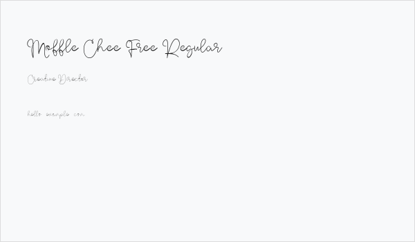 Moffle Chee Free Regular Business Card